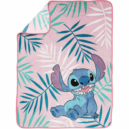 Disney Lilo & Stitch Misty Palm w/ Stitch Character Throw Blanket
